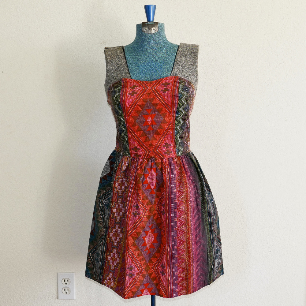 ARIZONA Strapless Tribal Dress